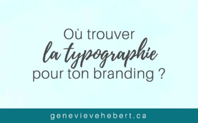 Où trouver les typographies pour ton branding?
